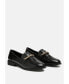 Фото #3 товара vouse low block loafers adorned with golden chain