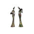 Фото #1 товара Декоративная фигура Home ESPRIT Разноцветный Африканка 10 x 7,5 x 38,5 cm (2 штук)