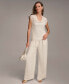 ფოტო #4 პროდუქტის Women's Pointelle Drape-Neck Top