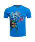 Men's and Women's Blue Teenage Mutant Ninja Turtles Leo Defender Graphic T-shirt