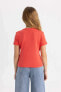 Фото #13 товара Kız Çocuk T-shirt B3054a8/rd64 Lt.red