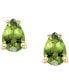 ფოტო #5 პროდუქტის Peridot Pear Stud Earrings (1 ct. t.w.) in 14k Gold