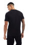 Фото #3 товара Armani Exchange chest logo slim fit t-shirt in black