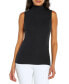 Фото #1 товара Women's Ribbed Mock-Neck Tank Top