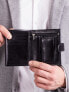Фото #10 товара Мужское портмоне кожаное черное вертикальное  на кнопке Portfel-CE-PR-PA-D1072L-VT.98-czarny Factory Price