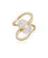 Gold-Tone Statement Ring, Size 7