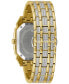 ფოტო #3 პროდუქტის Men's Crystal Octava Gold-Tone Stainless Steel Bracelet Watch 40mm