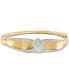 ფოტო #1 პროდუქტის EFFY® Diamond Swirl Bangle Bracelet (1-3/4 ct. t.w.) in 14k Two Tone Gold