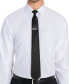 Фото #6 товара Men's Slim Solid Black Clip-On Tie