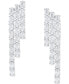 Cubic Zirconia Drop Earrings in Sterling Silver