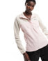 Columbia Benton Springs 1/2 snap fleece in pink and stone