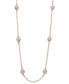 ფოტო #1 პროდუქტის Trio by EFFY® Diamond Seven Station Necklace 16-18" (1/2 ct. t.w.) in 14k Rose Gold