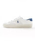 Фото #4 товара Polo Ralph Lauren Sayer sport trainer in white blue mix