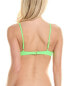 Фото #2 товара Becca By Rebecca Virtue Coast Underwire Bra Bikini Top Women's Green L