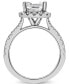 Certified Lab Grown Diamond Cushion Halo Engagement Ring (3 ct. t.w.) in 14k Gold