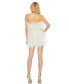 ფოტო #4 პროდუქტის Women's Feather Strapless Mini Dress