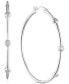 Фото #1 товара Серьги Ralph Lauren Crystal Hoop