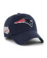 Фото #1 товара Men's Navy New England Patriots Sure Shot Franchise Fitted Hat