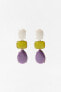 Фото #3 товара Triple rhinestone earrings