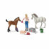 animals Schleich Vet visiting mare and foal Plastic Horse