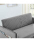 Фото #5 товара Pull-Out Sofa Sleeper, 3-In-1 Adjustable Sleeper With Pull-Out Bed, 2 Lumbar Pillows And Side