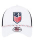 Фото #4 товара Men's White USMNT Court Sport A-Frame Trucker 9FORTY Adjustable Hat