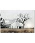 Country farm with Old Oak Gallery-Wrapped Canvas Wall Art - 24" x 36"