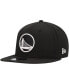 ფოტო #1 პროდუქტის Men's Black Golden State Warriors Chainstitch 9FIFTY Snapback Hat