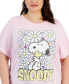 Trendy Plus Size Snoppy Flower Graphic T-Shirt