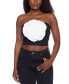 Фото #1 товара Juniors' Strapless Rosette-Trim Tube Top