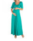 Фото #1 товара Casual Maternity Maxi Dress with Sleeves