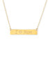 "I Love Mom" 18" Bar Necklace in 10k Gold