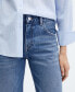 Фото #3 товара Women's Mid-Rise Straight Jeans