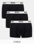 Фото #1 товара Boss Bodywear power 3 pack boxers in black