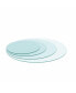 Round Tempered Glass Table Top Clear Glass