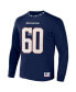 ფოტო #3 პროდუქტის Men's NFL X Staple Navy Denver Broncos Core Long Sleeve Jersey Style T-shirt