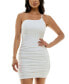 ფოტო #1 პროდუქტის Juniors' Glitter-Knit One-Shoulder Dress