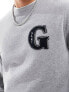 GANT applique G logo sweatshirt in grey marl