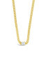 Фото #1 товара Sterling Forever curb Chain Necklace with Stationed Cubic Zirconia