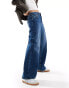 ONLY Maisie low rise baggy jean in dark wash blue