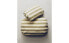 Oval striped pet cushion