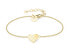 Decent Logomania Heart TJ-0529-B-20 Gold Plated Bracelet