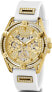 Guess Damen Multifunkion Armbanduhr Queen weiß, gold 40 mm GW0536L2