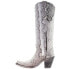 Фото #7 товара Corral Boots A3789 Python Snip Toe Cowboy Womens Grey, White Casual Boots A3789