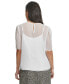 ფოტო #2 პროდუქტის Women's Short-Sleeve Chiffon Blouse