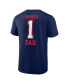 Men's Navy New England Patriots 1 Dad T-Shirt Синий, 6xb - фото #2