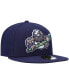 Фото #4 товара Men's Navy Stockton Ports Authentic Collection Team Alternate 59FIFTY Fitted Hat