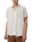 Фото #1 товара Men's Linen Short Sleeve Shirt