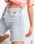 Фото #1 товара Fiorucci – Jeansshorts in Vintage-Waschung mit hohem Bund und Engels-Logo