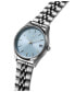 ფოტო #1 პროდუქტის Women's Rise Boyfriend Silver Stainless Steel Watch 36mm